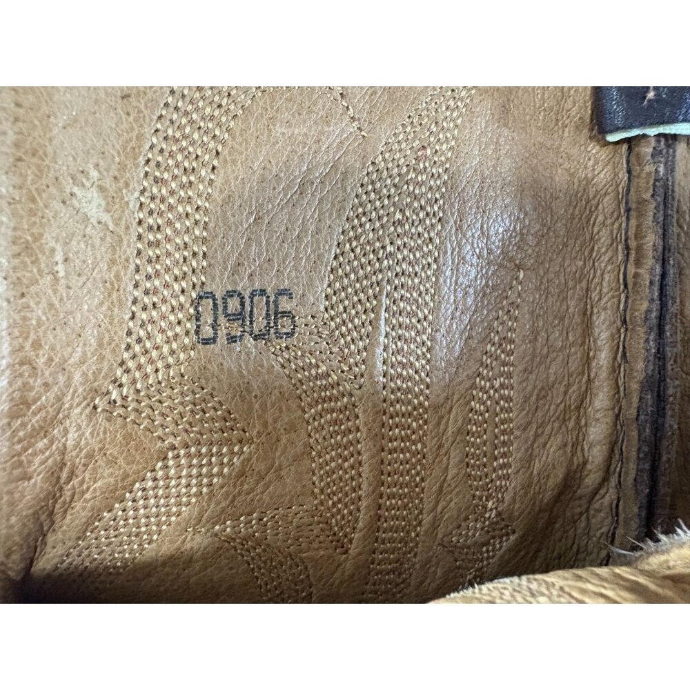 Nocona Oily Toro two tones Cowboy Boots Size 11.5 3E color brown made in Usa - Picture 9 of 9